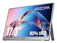 ARZOPA Prijenosni monitor Z1C Plus, 17.3", 1920 x 1080, sivi